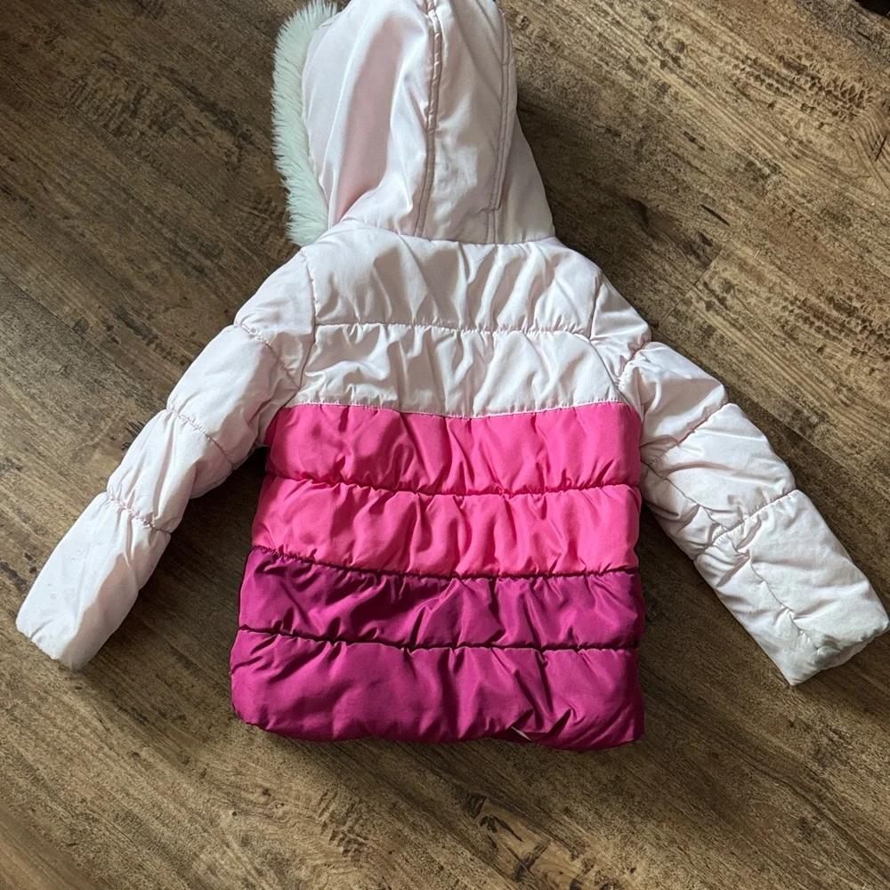 Carter's Pink and Cream Hooded Jacket size 6 - Picture 5 of 5